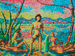 LES BAIGNEUSES- 1988 Mosa&iuml;que, 125x80 cm Coll. Henri Ford.jpg