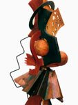 DANSEUSE ESPAGNOLE- 1989 Acajou, eb�ne, cuivre et acier. 27x29x75 cm. Coll. P. Gonzal�s.jpg