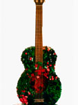 GUITARE- 1988 bois, resine cuivre et acier. 45x23x110 cm. Coll. priv�e.jpg